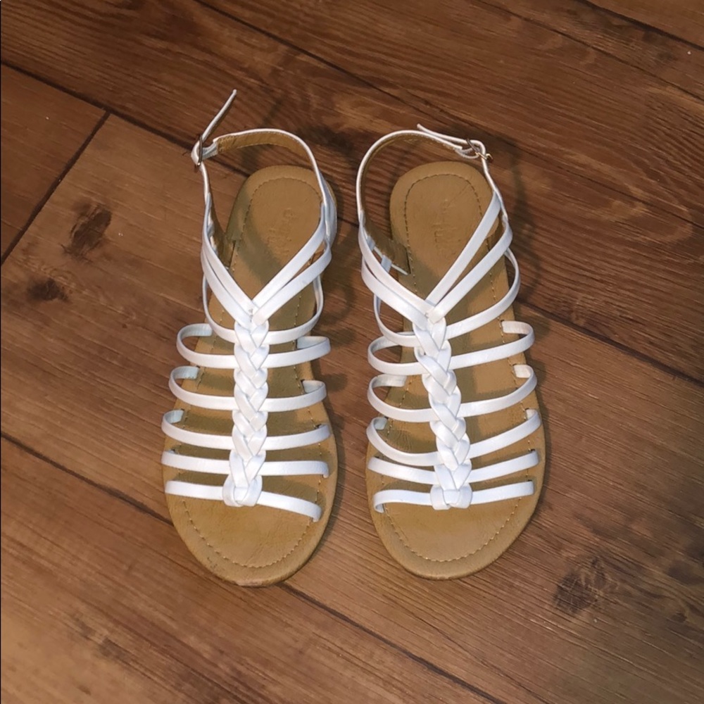 White sandals